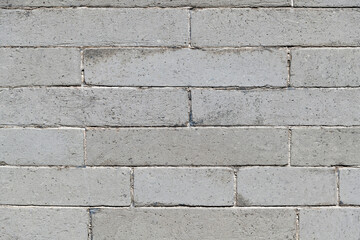 Close up of white brick wall