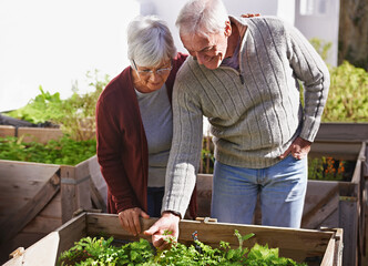 Theyve both got green fingers. Shot of a happy senior couple enjoying gardening together.