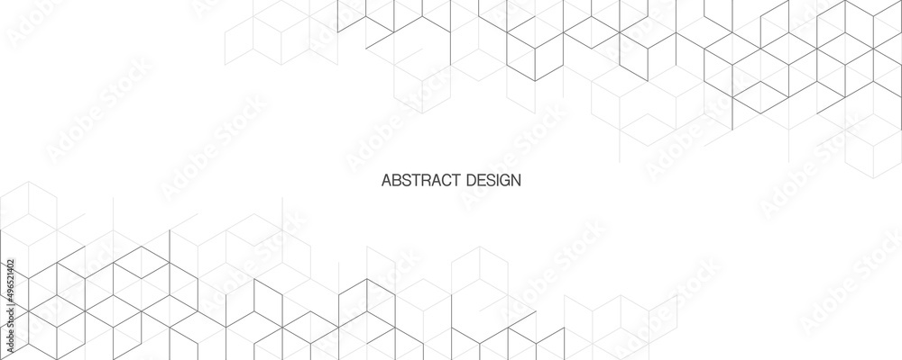 Aufkleber The graphic design element and abstract geometric background with isometric vector blocks