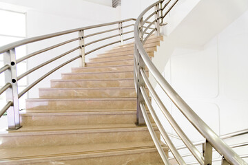 Luxury staircase in modern building