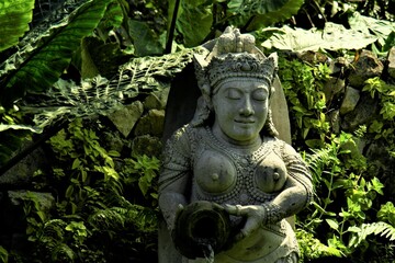 Fototapeta na wymiar Hinduism culture in Monkey forest Bali
