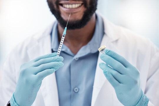 Science Is The Acceptance Of What Works. Shot Of A Unrecognizable Scientist Using A Needle In A Laboratory.