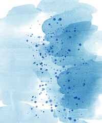 Watercolor background of spots and splashes. Images for the design of postcards, posters and other printed products.
