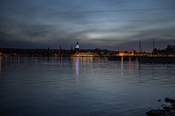 Blick auf Konstanzer Altstadt am Abend