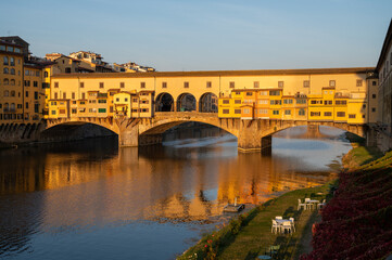 Obraz premium Cityview on central part of ancient Italian city Florence, Tuscany