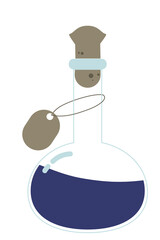Bottle magic potion Hand drawn illustration