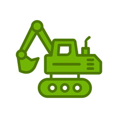 Crawler Excavator Icon