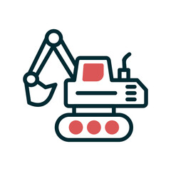 Crawler Excavator Icon