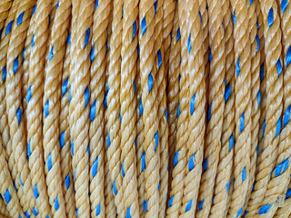Ropes in the shop - closeup view 