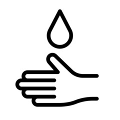 Wahsing hands icon disinfection
