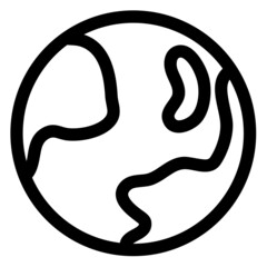 Earth icon simple modern