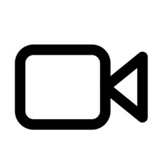 Record button Camera video Icon simple modern outlined