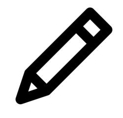Edit pencil icon simple modern outlined
