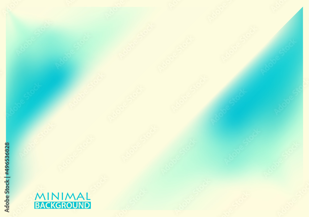 Aufkleber Minimal abstract background with diagonal stripe and blurred turquoise triangles