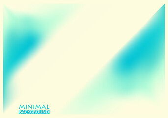 Minimal abstract background with diagonal stripe and blurred turquoise triangles