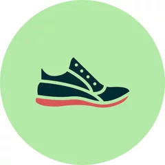Fotobehang Running Shoes Icon © Muhammad
