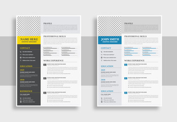 Personal resume template, Minimalist Resume and Cover Letter Set