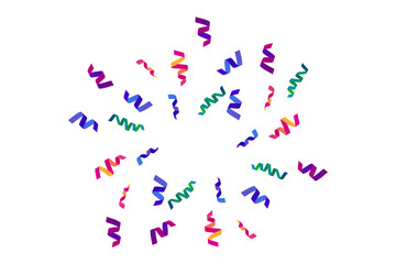 Celebration confetti Bright colorful confetti vector background