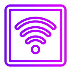 wifi gradient icon