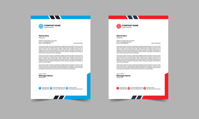 Corporate Letterhead Design Template