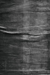 Obraz premium Old dark black white paper background creased crumpled surface torn ripped posters grunge textures 