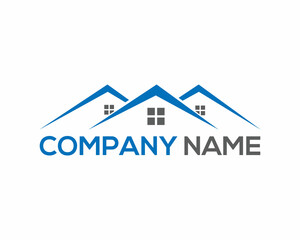 Home Elegant Logo Template. Real estate and realty vector icon.
