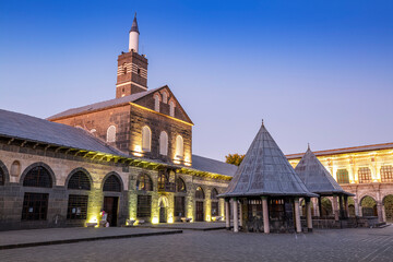 Diyarbakir Ulu Mosque, located in Turkey, is a historical monument located on the walls of...