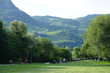 landscape with mountains in Bolzano