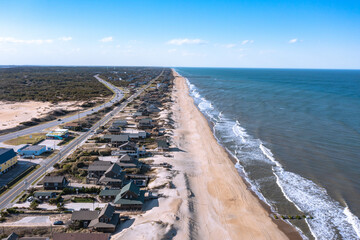 Aerial view of Nags Head looking North