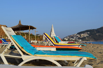 sun lounger on the beach