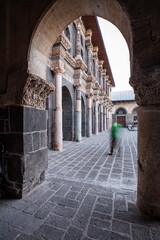 Diyarbakir Ulu Mosque, located in Turkey, is a historical monument located on the walls of...