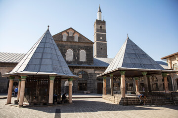 Diyarbakir Ulu Mosque, located in Turkey, is a historical monument located on the walls of...