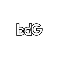 bdg letter original monogram logo design