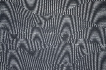 light wavy stripes on a dark background. Decorative plaster . Decoration home. Surface. Backdrop.