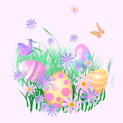 Set of vector Easter eggs.