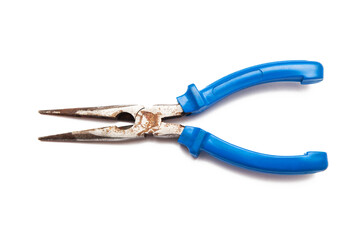 Pliers on the white background