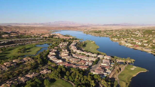 Lake Las Vegas, Nevada by drone 