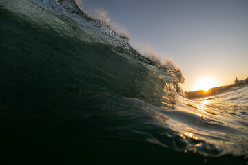 Wave at sunrise, Sydney Australia