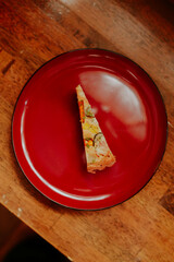 This unsweet pound cake is made from gluten free rice flour.