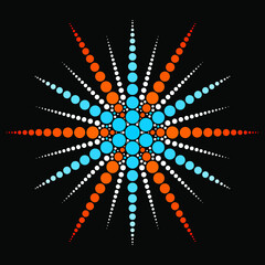 Colorful Mandala made with circles