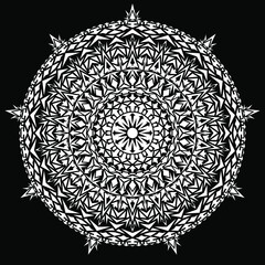 Mandala made only with arrows - symmetrical and geometric