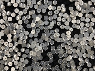 Buttons for clothes. Collection spare clothes buttons. Sewing buttons. Buttons background.