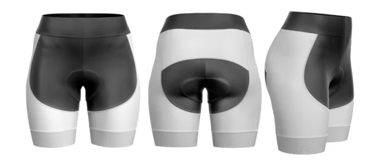 Photo sur Plexiglas Moto  Cycling Shorts Women’s ( Black White )