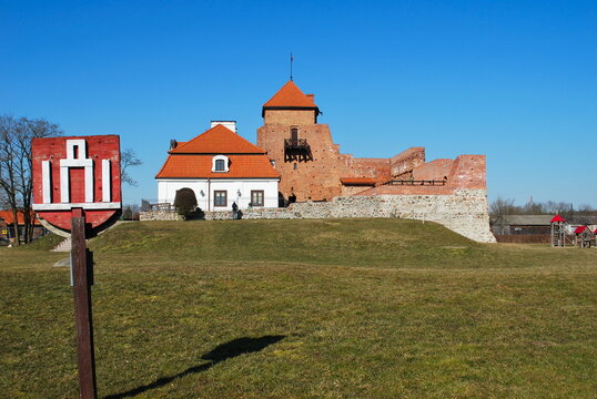 Ruins of a gothic castle in Liw, 15th c., Masovia, Poland