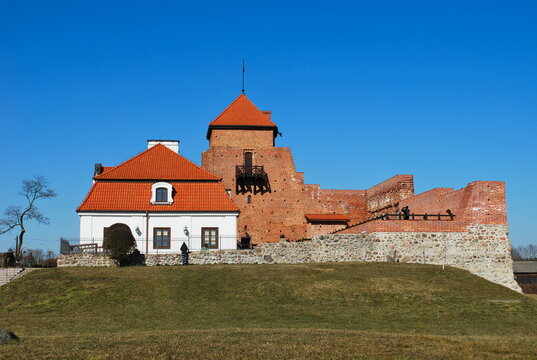 Ruins of a gothic castle in Liw, 15th c., Masovia, Poland