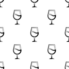 Drink Juice Glass Icon Seamless Pattern M_2203006
