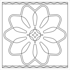 Geometric Coloring Page M_2203003