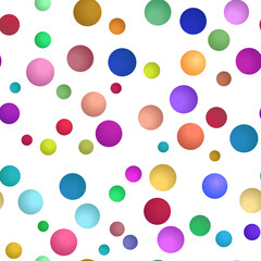 Multicolor background, colorful vector texture with circles. Splash effect banner. Dotted abstract illustration with blurred drops of rain. Seamless pattern for fabric, textile