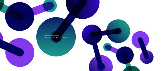 Network concept abstract background. Dots connection. Big data idea. Business template for wallpaper, banner, background or landing