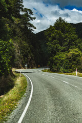 Alpine Highway in New Zealand